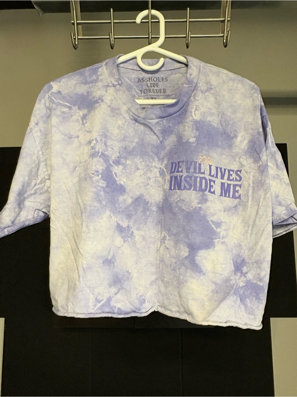 ALF Lavender Tie-Dye Graphic Tee - "Devil Lives Inside Me"